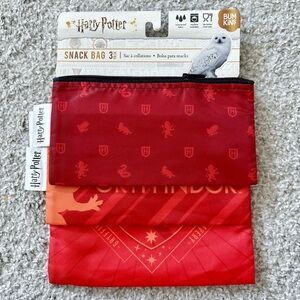 BUMKINS x Harry Potter Gryffindor 3-pc reusable snack bags set